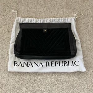 Banana Republic Leather & Suede Clutch